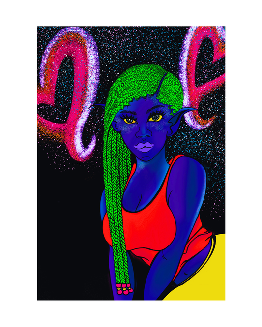 Lil'Vibe Prints | Galaxy Jam: Indigoblin