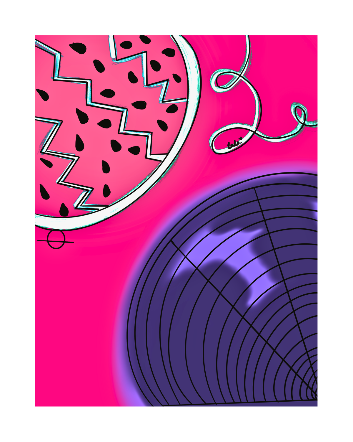 Lil'Vibes Print | WaterBlue Acai Me Please!